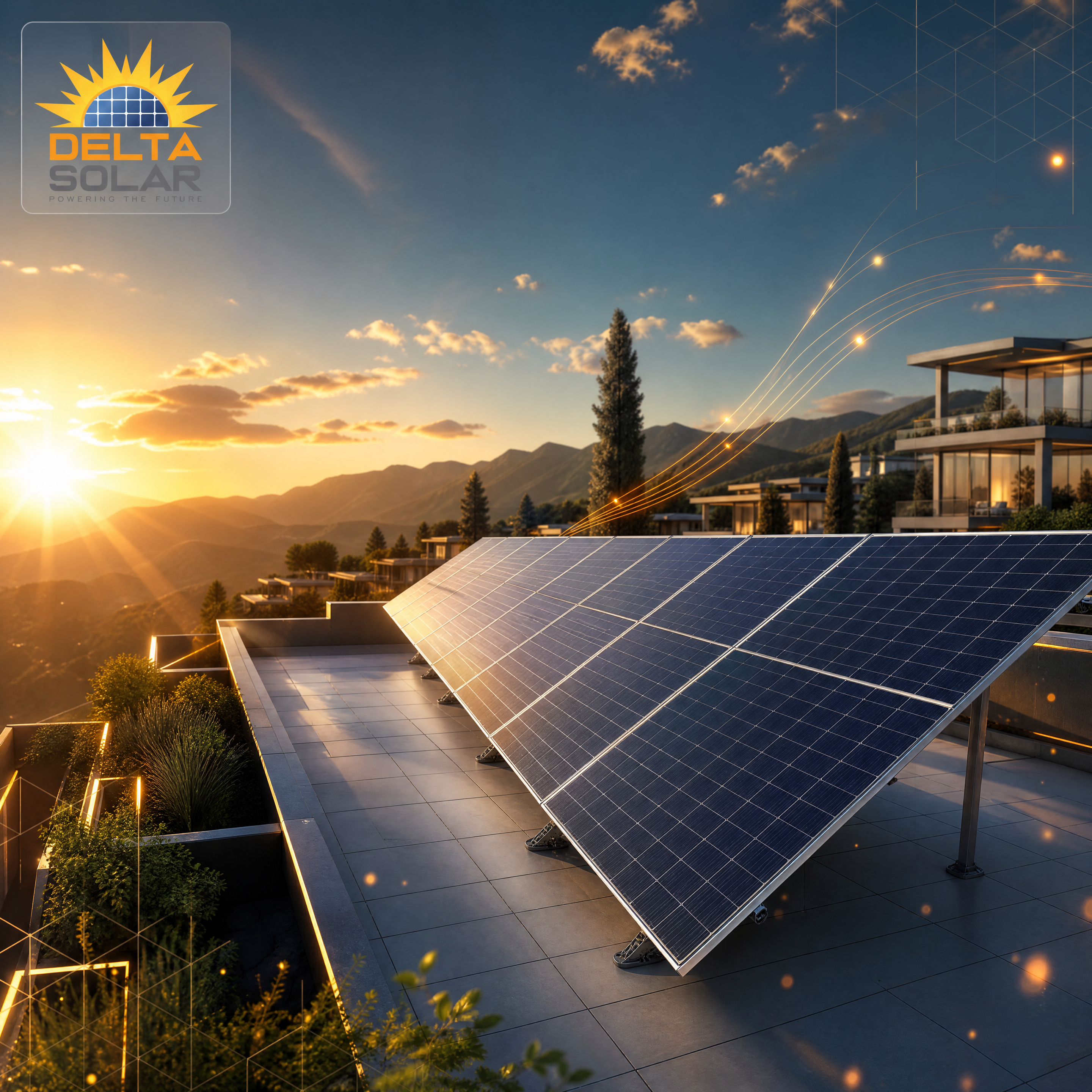 Professional solar installation team at work